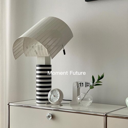 Moment Future韩国ins家居博主陈列客厅台灯黑白条纹卧室氛围灯