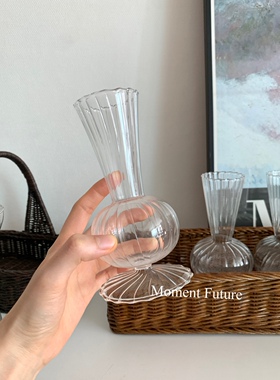简约玻璃花瓶摆件装饰品