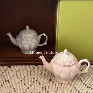 Moment 复古茶壶陶瓷茶杯餐具下午茶马卡龙色 Future韩系高端法式