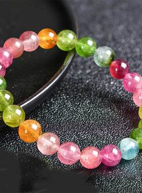 其他情侣碧玺未镶嵌日韩单圈手链