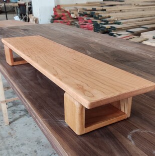 樱桃木电脑增高架口字形支架高度可调整8cm,10cm,桌面置物架木板