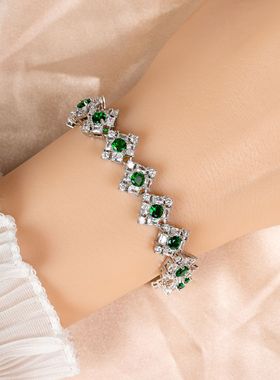 宫廷风手链可调节高级感锆石手链