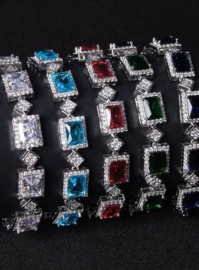 超闪满钻手链高级女微镶手环手饰