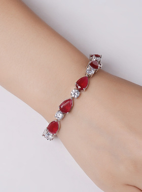 手饰饰品锆石小众水滴欧美女手链