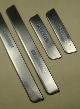 适用于10-21途乐patrol Y62不锈钢带灯门槛条迎宾踏板