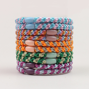 出口欧美韩国高品质发圈高弹力扎头发皮套头绳发绳不易留痕不伤发