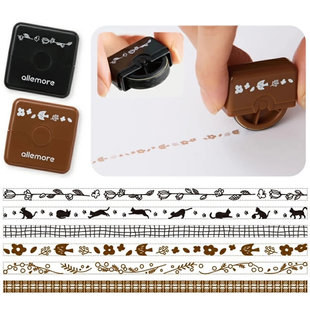 印章油性浸透印手帐素材装 roller滚轮式 饰 nototo 日本Shachihata