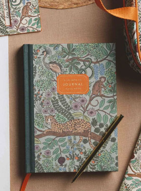 美国Rifle Paper Co.精装刺绣日记本读书笔记本旅行日志硬面复古