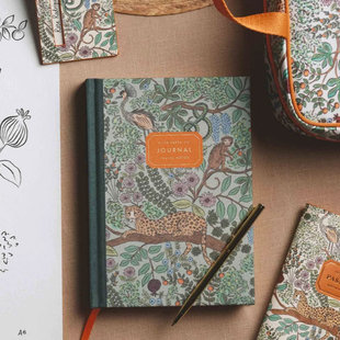 Co.精装 刺绣日记本读书笔记本旅行日志硬面复古 Paper 美国Rifle