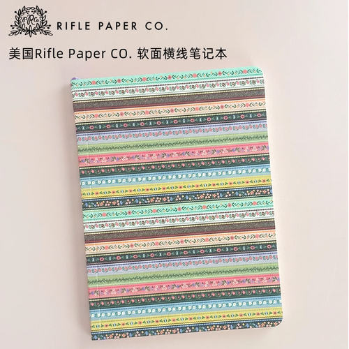 美国Rifle Paper Co软面横线笔记本复古吉玛日记本高颜值北欧ins