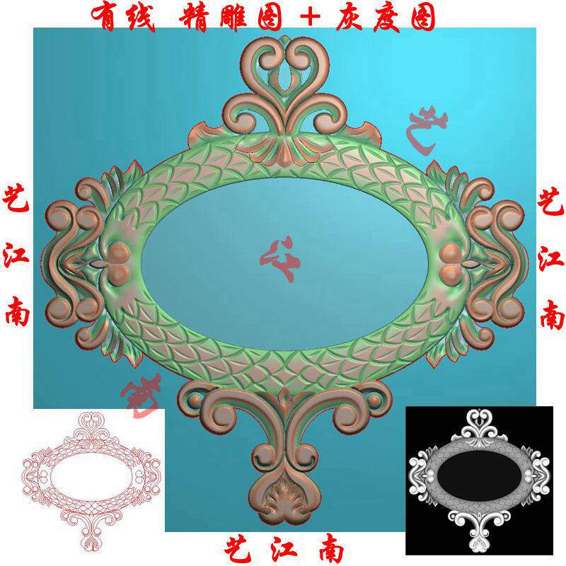 0227墙壁洋花橱柜门花贴花镜设计素材/源文件