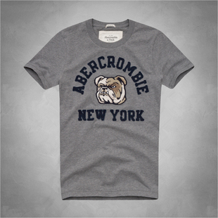 纯棉圆领刺绣小鹿潮复古青年半袖 特价 装 T恤男夏款 清仓美国AF短袖