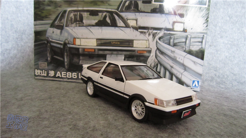 鑫意堂 青岛社 1/24 头文字D 秋山涉 AE86 Levin 05736 代工成品