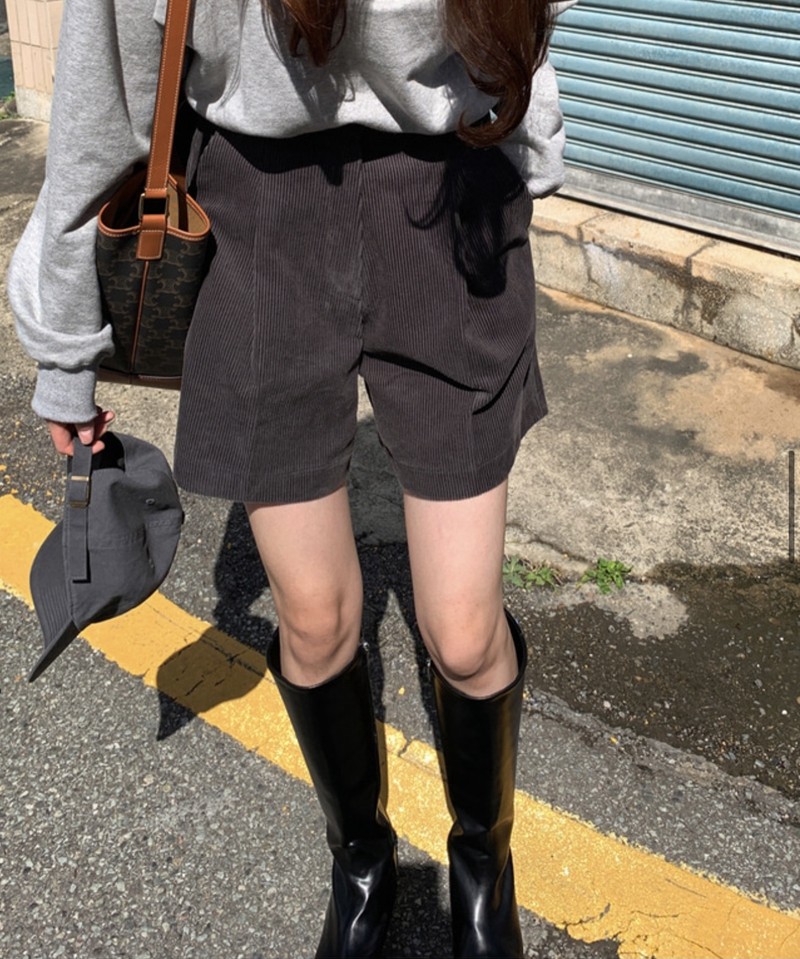 现货韩国ins秋冬复古高腰显瘦时尚休闲宽松百搭阔腿灯芯绒短裤女,女装/女士精品,休闲裤,淘宝优惠券,粉丝福利购,淘宝优惠卷