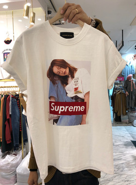 现货东大门短袖印花T恤短袖