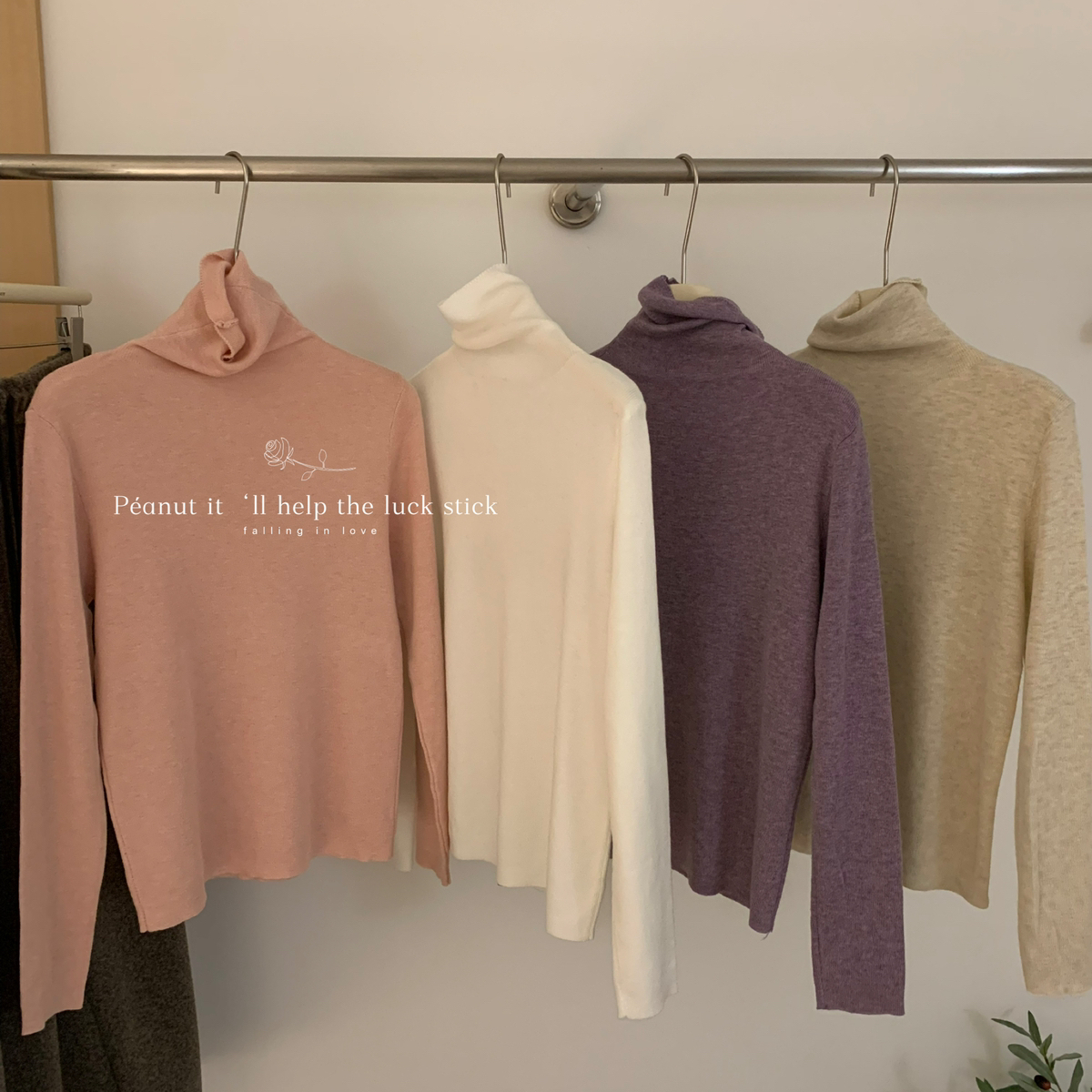 4.4%绵羊毛韩国高领打底衫针织衫