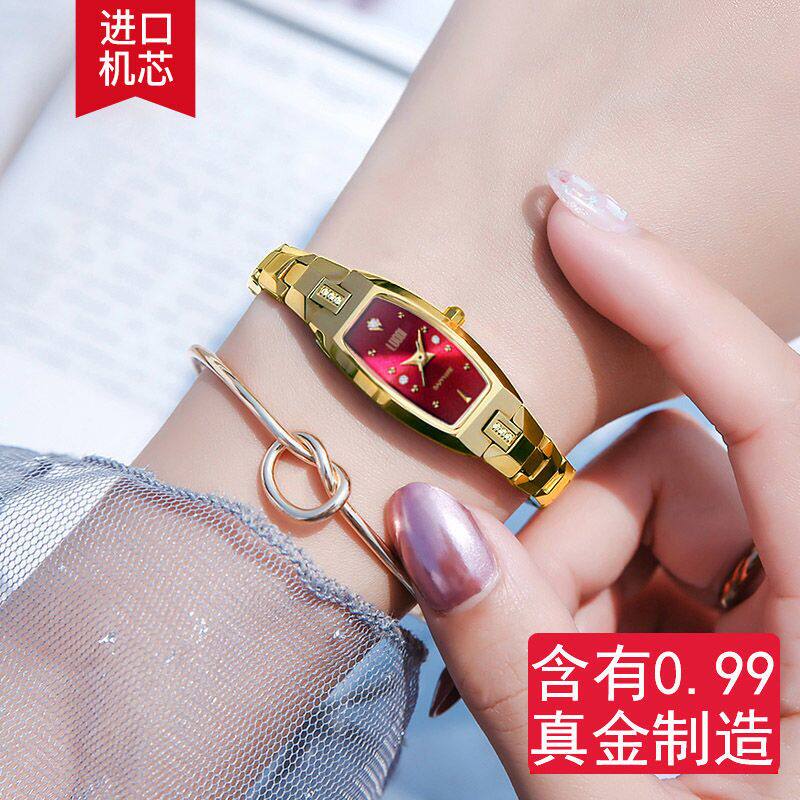 新款瑞士女士手表钨钢手链防水品牌全自动女生手表时尚表机械礼物