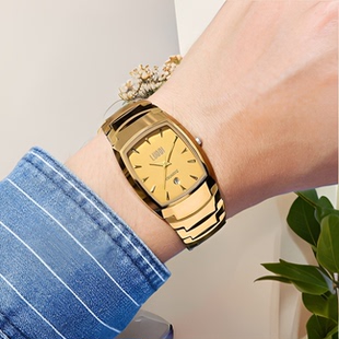 罗迪全自动表防水钨钢男士方表商务时尚男款气质男表机械手表高档