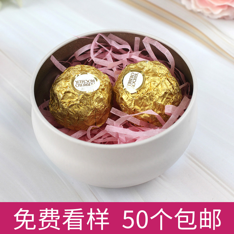 限时秒杀结婚婚礼火烈鸟抖音2019新款喜糖盒子铁盒森系定制马口铁欧式小号
