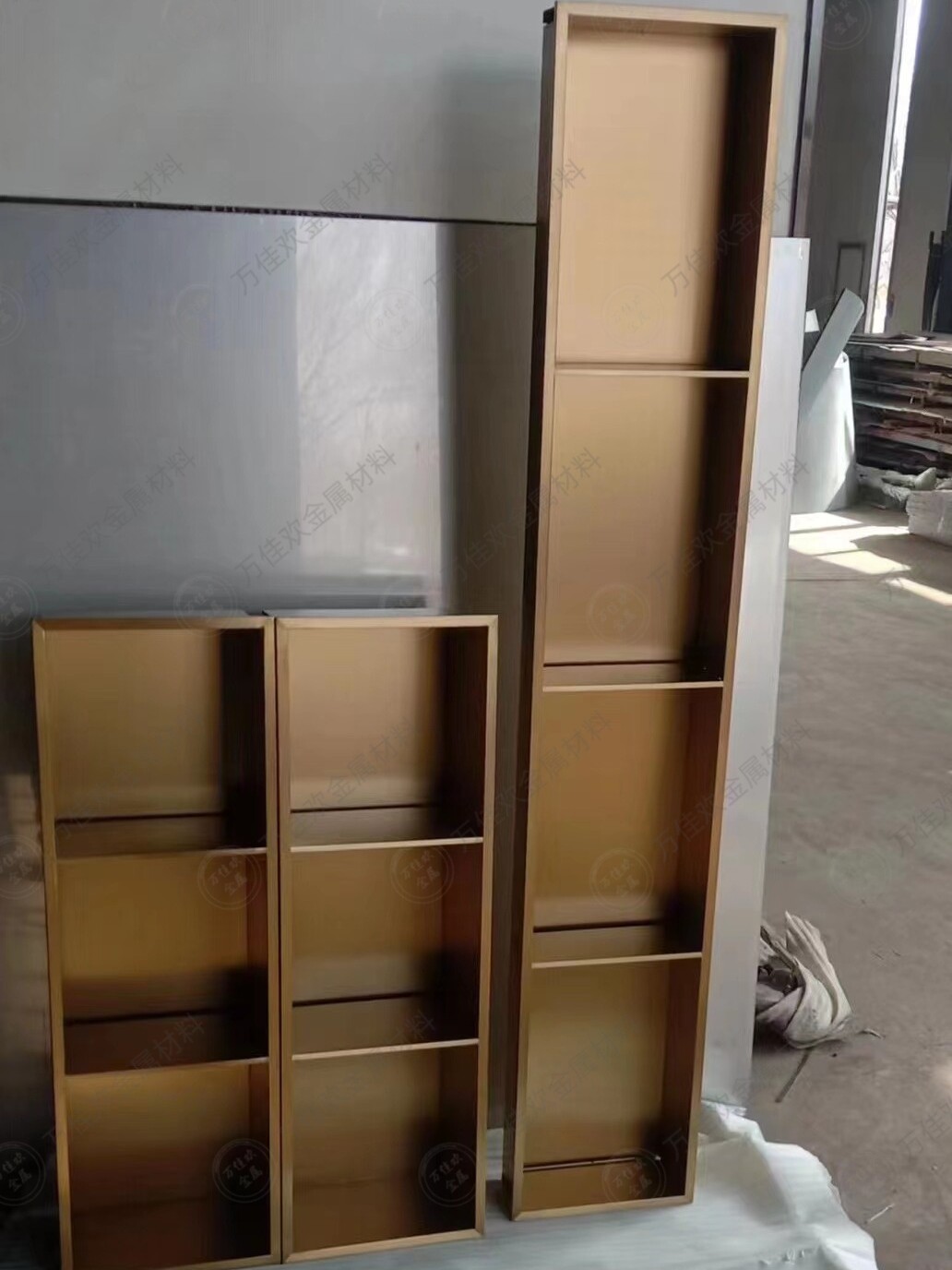 万佳欢金属材料不锈钢壁龛置物架定制