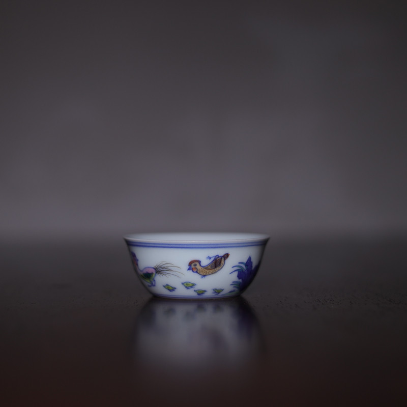 春风祥玉 邹俊窑 老贵和祥 斗彩鸡缸杯