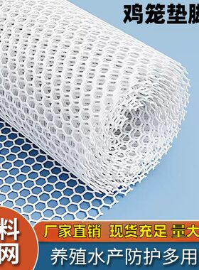 养殖场专用抗uv网格片加厚围栏大空加厚耐用养鸡鱼缸白色塑料平网