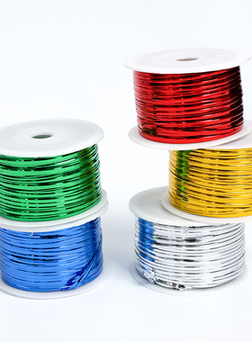 金色扎丝彩色金属银手工铁丝卷装扎带包装材料糖果面包封口绳扎线