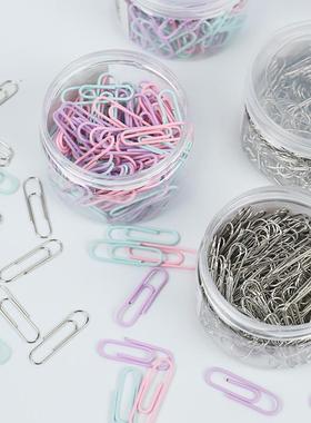 彩色金属别针银色回形针办公用文件曲别针鲜花贺卡卡片固定夹材料