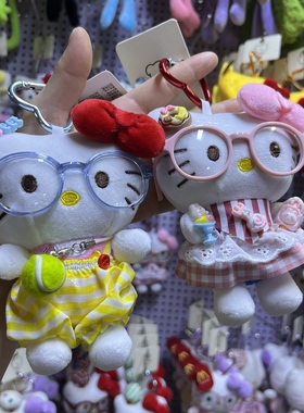 新款可爱卡通毛绒公仔包挂件春日野餐猫咪玩偶书包钥匙挂饰礼物