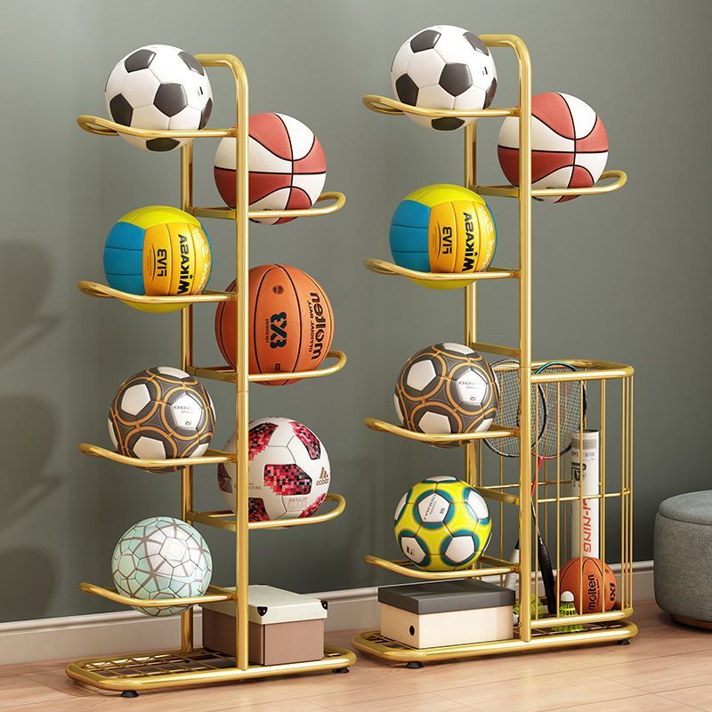 篮球收纳架家用室内儿童足球排球落地球类置物玩具收纳客厅置物架