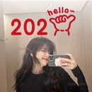 店铺自拍照镜子布置橱窗贴画 饰女装 2026手势可爱新年贴纸 圣诞装