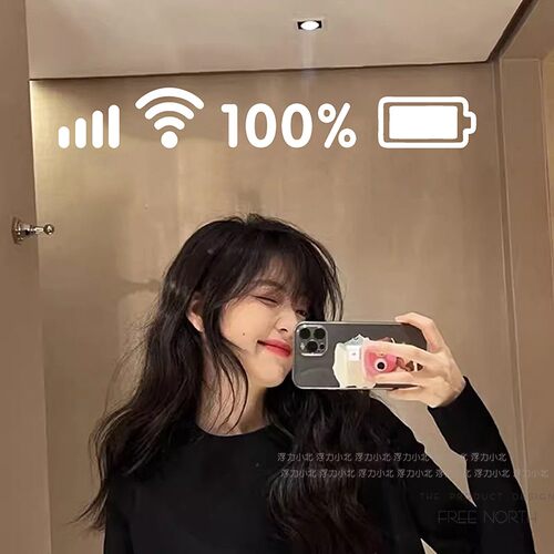 wifi信号贴纸趣味自拍照镜子贴纸