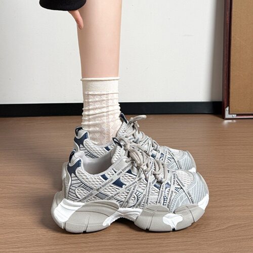 透气网面舒适百搭休闲老爹鞋女