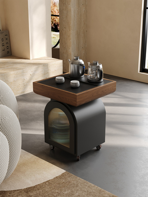 意大利极简茶几与水壶集成全自动阳台可移动小家庭客厅茶几