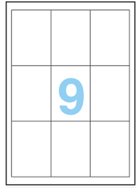 TOPSTICK 3001-10 德国顶贴A4-10张不干胶标签纸64.5x91.0mm