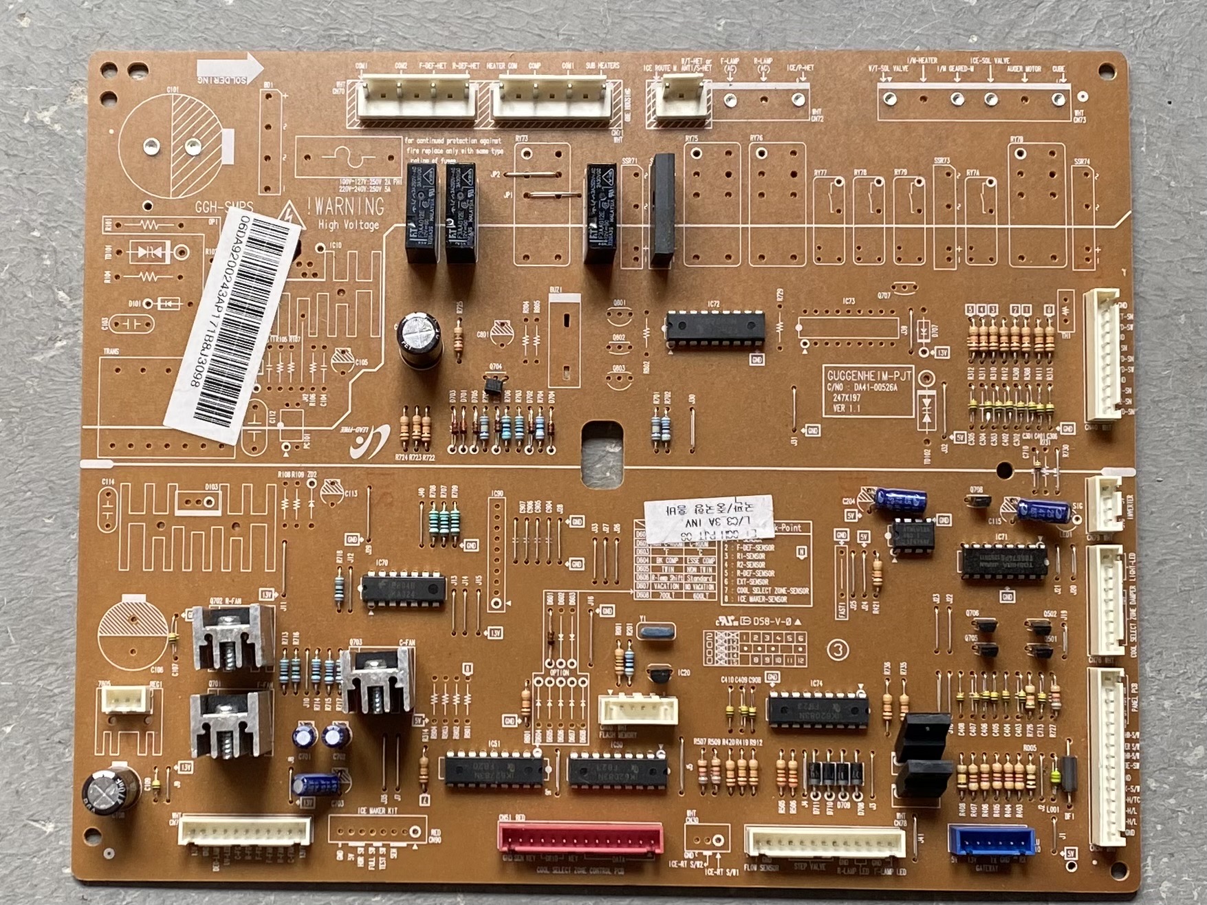 三星冰箱RSG5VLWJ电脑板