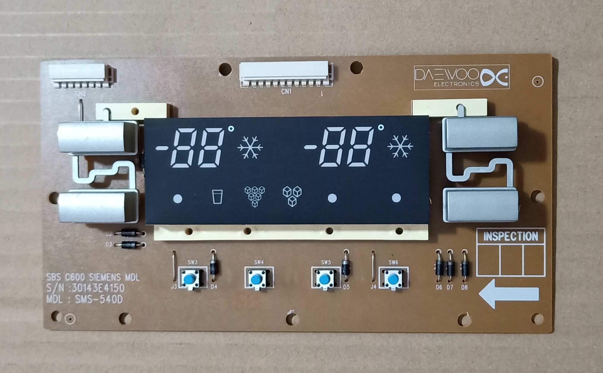 双开门冰箱显示板 控制板30143E4150 SWS-540D原装