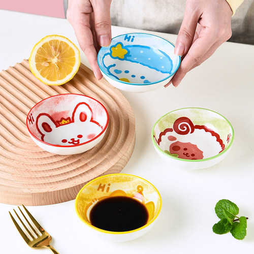 釉下彩永不掉色陶瓷碟子酱料碟