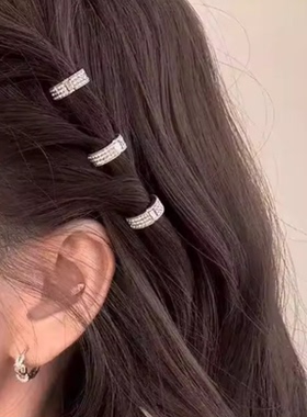 圆形发扣刘海发夹女前额侧边夹发卡小夹子头饰Y17