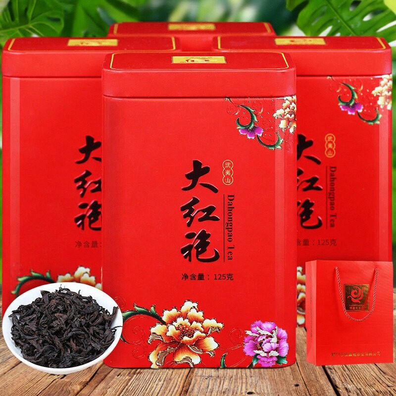 买一送三大红袍茶叶礼盒装共500g大红袍岩茶散装袋装武夷山雅鑫苑