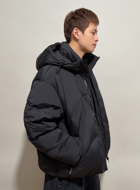 FPASCA高充绒量加厚90白鸭绒曲线羽绒服连帽潮流美式保暖外套冬季