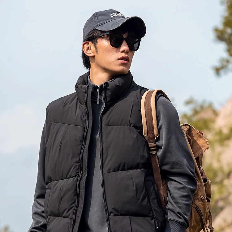 高级感蓬松棉马甲男款
