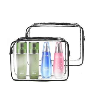 便携旅行洗漱包 大容量化妆品收纳包化妆袋 PVC透明化妆包