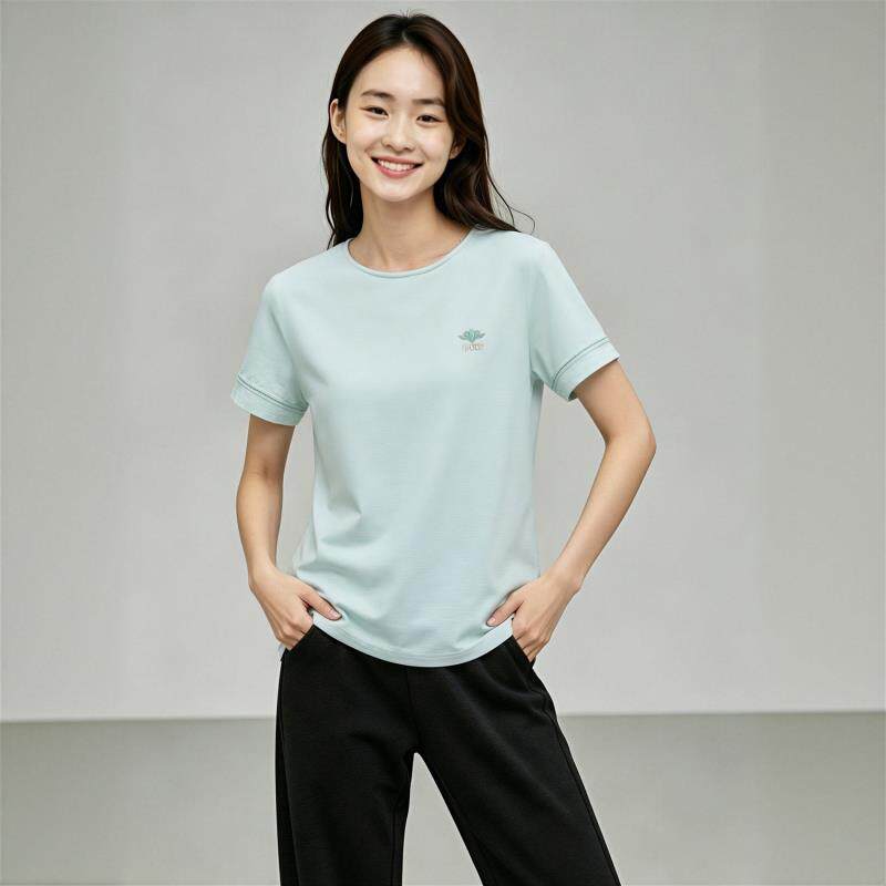 李宁女子亲肤凉感短袖文化衫