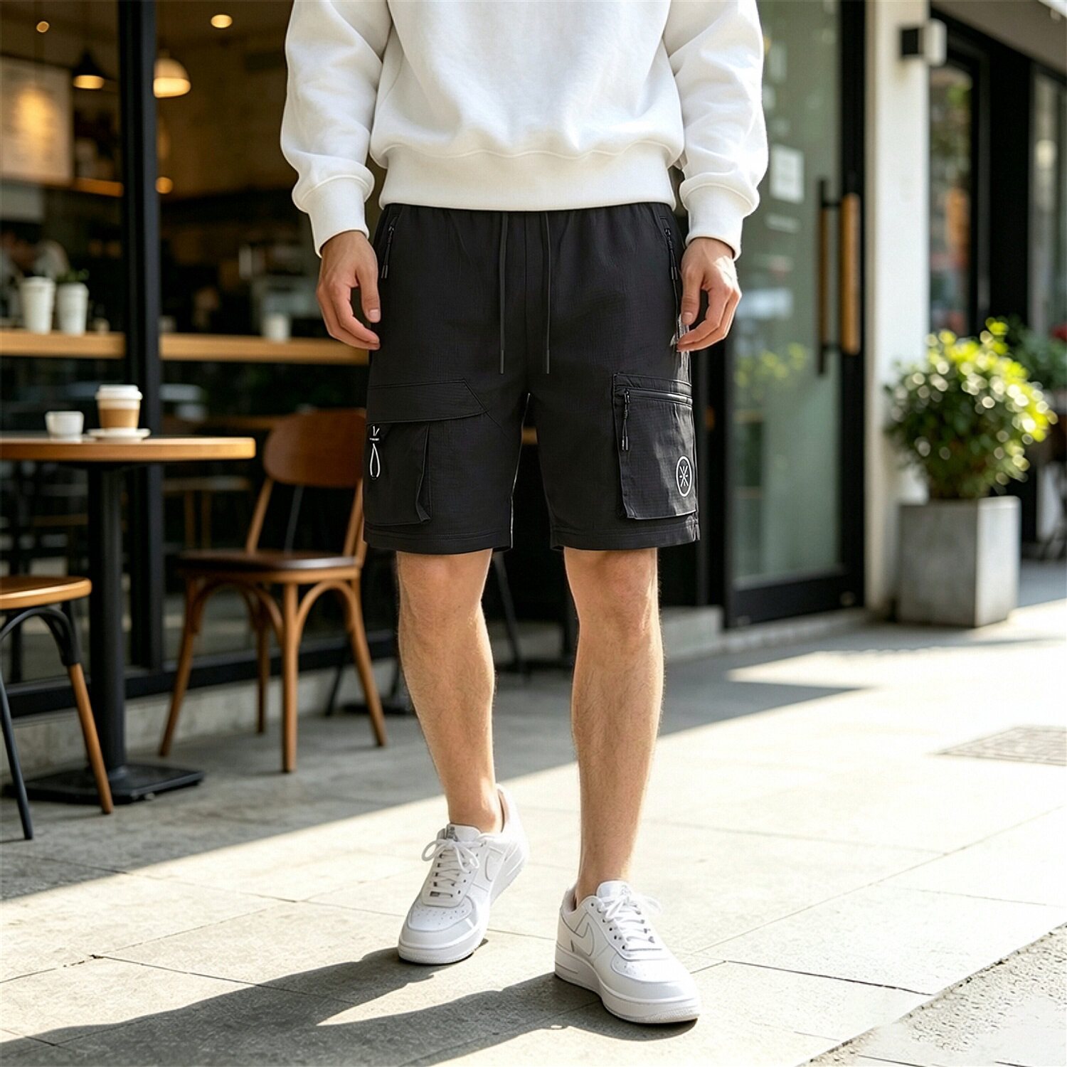 李宁男子短裤速干宽松