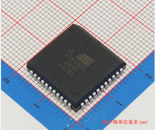 粒PLCC-44| AT89S52-24JU ATMEL单片机 原装 只做全新进口