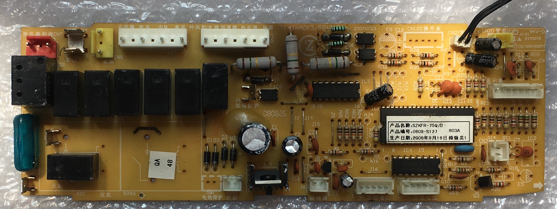 志高吸顶机空调电脑板SZKFR-75Q/D TF4THAD（3/5P）315-Y 主板