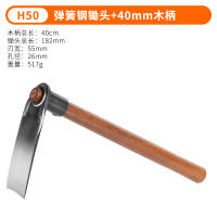 Shandong wooden-handled small hoe, spring steel digging hoe, solid wood handle digging wonder, agricultural vegetable growing tool, household farming thumbnail 2