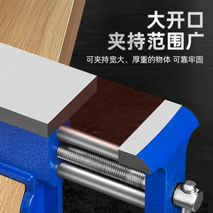 家用台虎钳砧台铸铁大砧子夹具多功能敲打台钳小型平口钳大砧台式
