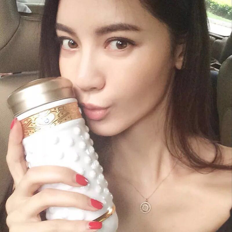 乾唐轩活瓷杯吉星鎏金乾坤双层
